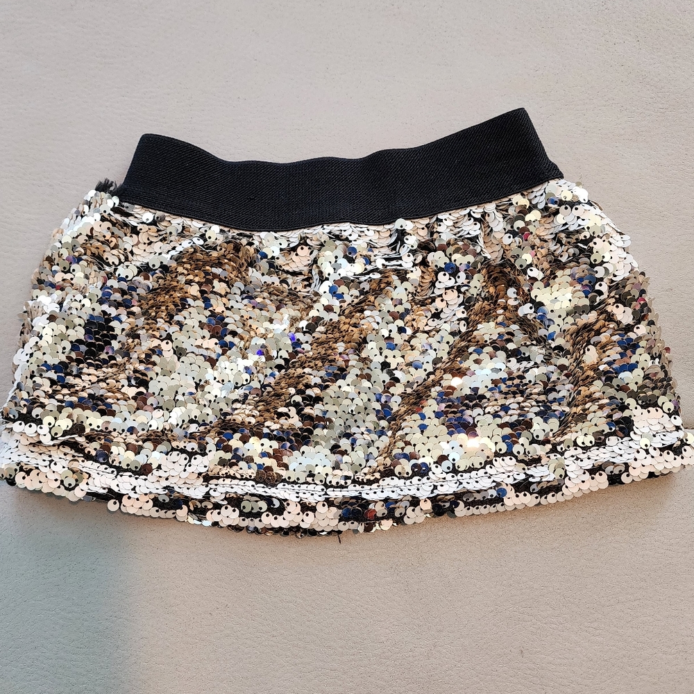 Bailey's Blossoms Flip Sequin Skirt 12-18M